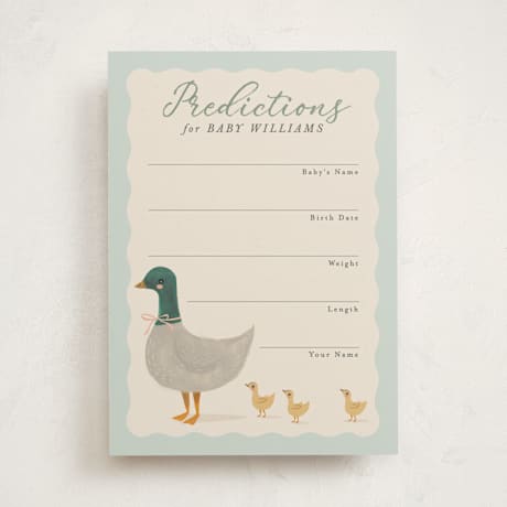 Baby Shower Game Cards