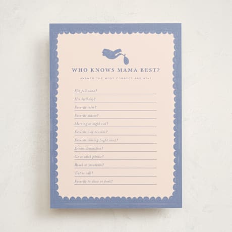 Baby Shower Game Cards