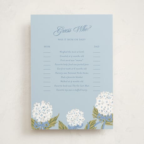 Baby Shower Game Cards