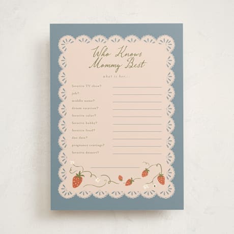 Baby Shower Game Cards