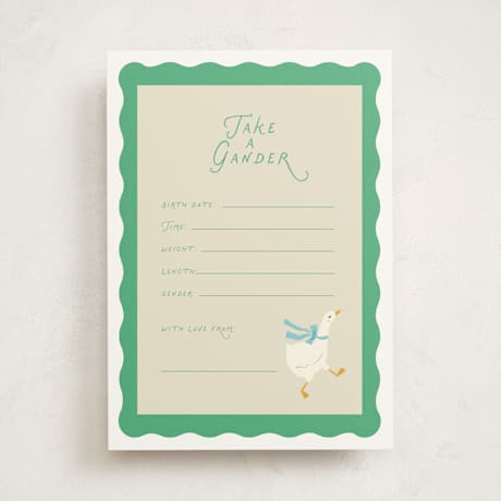 Baby Shower Game Cards