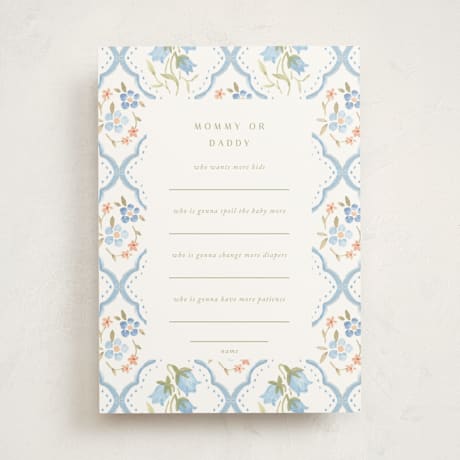 Baby Shower Game Cards