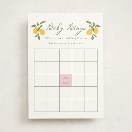 Baby Shower Game Cards