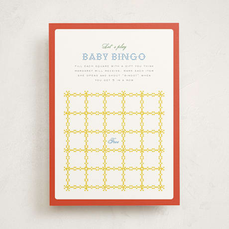 Baby Shower Game Cards