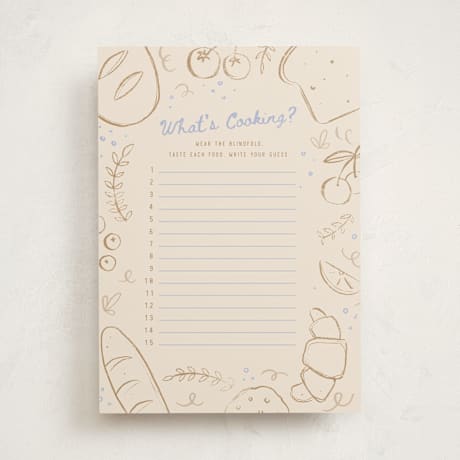 Baby Shower Game Cards