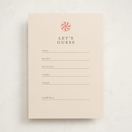 Baby Shower Game Cards