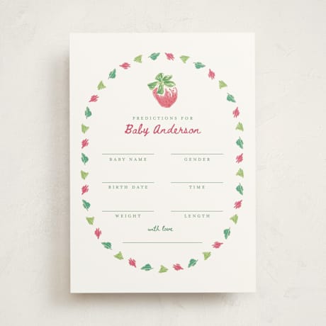 Baby Shower Game Cards