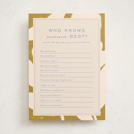 Baby Shower Game Cards