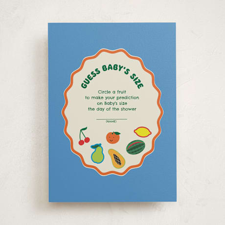 Baby Shower Game Cards