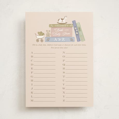 Baby Shower Game Cards