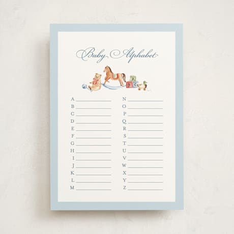 Baby Shower Game Cards