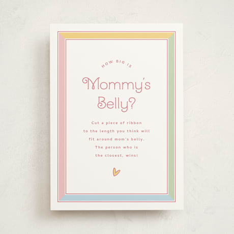 Baby Shower Game Cards