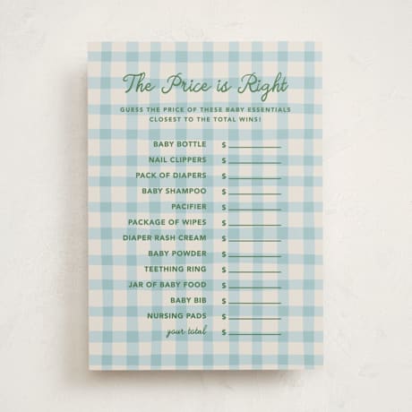 Baby Shower Game Cards