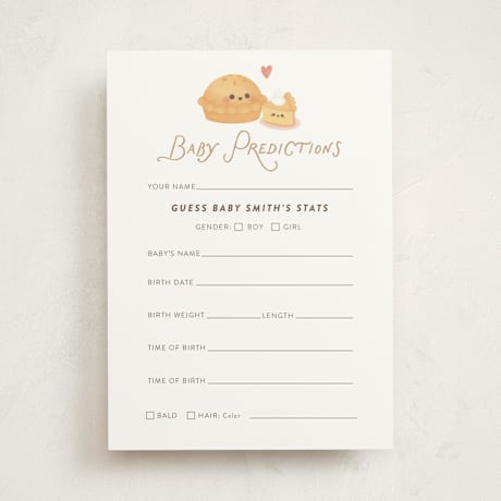 Baby Shower Game Cards