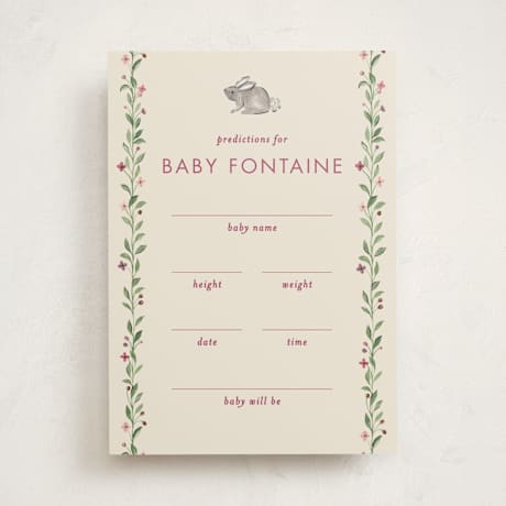 Baby Shower Game Cards