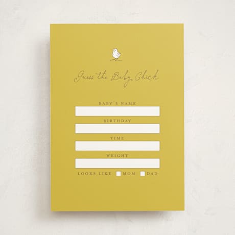 Baby Shower Game Cards