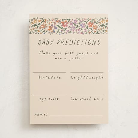 Baby Shower Game Cards