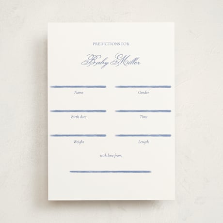 Baby Shower Game Cards