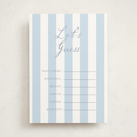 Baby Shower Game Cards