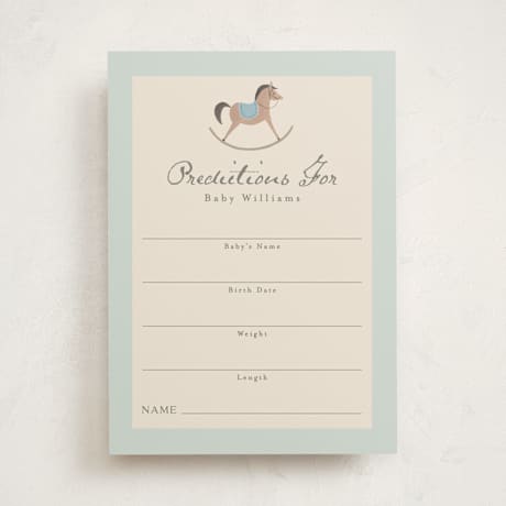 Baby Shower Game Cards