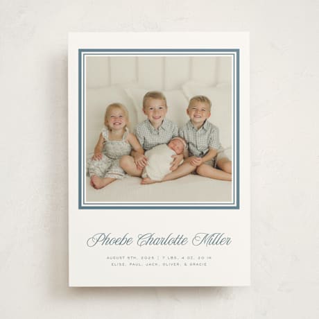 Birth Announcement Photo Mount Cards