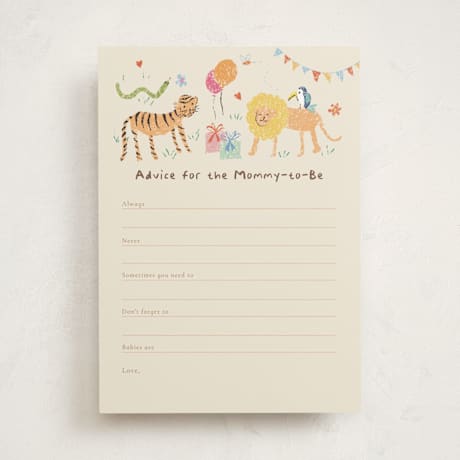 Baby Shower Activity Cards