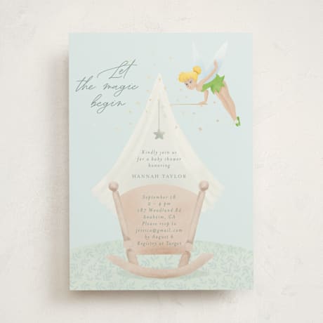 Foil-Pressed Baby Shower Invitations