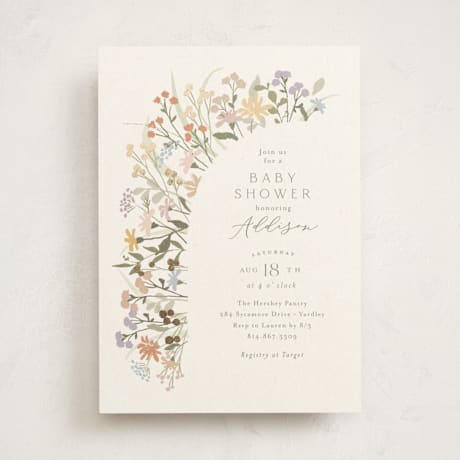 Foil-Pressed Baby Shower Invitations