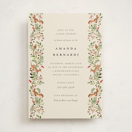 Foil-Pressed Baby Shower Invitations