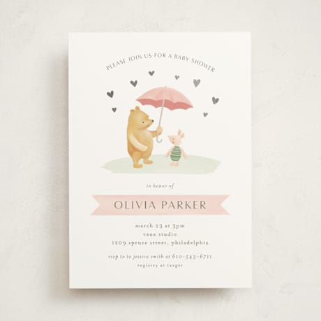 Foil-Pressed Baby Shower Invitations