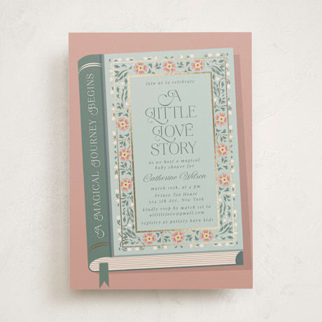 Foil-Pressed Baby Shower Invitations