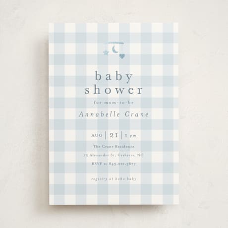 Foil-Pressed Baby Shower Invitations