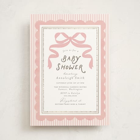 Foil-Pressed Baby Shower Invitations