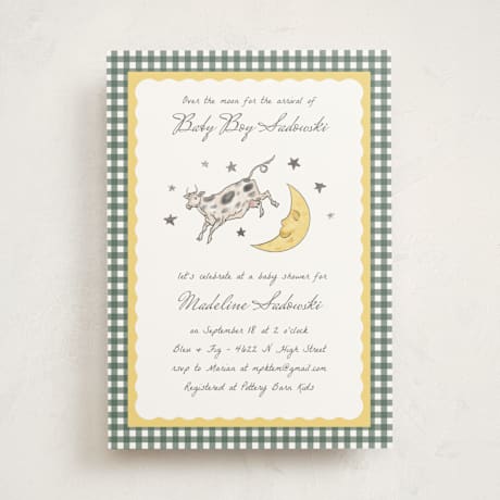 Foil-Pressed Baby Shower Invitations