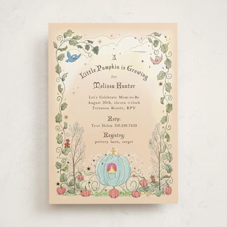 Foil-Pressed Baby Shower Invitations