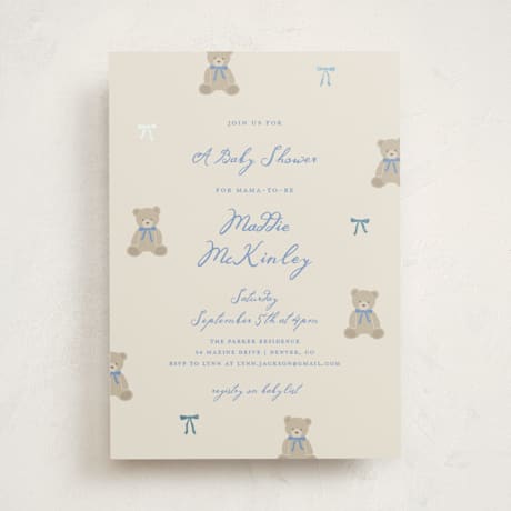 Foil-Pressed Baby Shower Invitations
