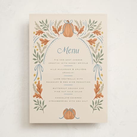 Baby Shower Menu Signs