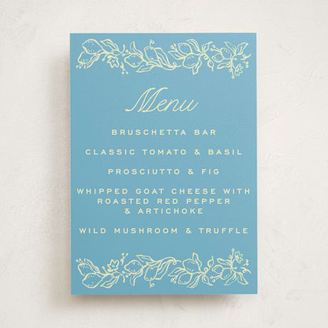 Baby Shower Menu Signs