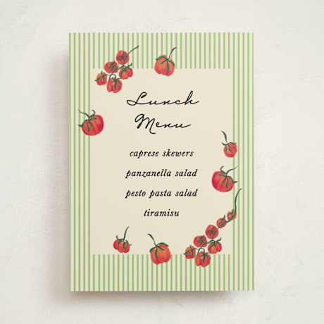 Baby Shower Menu Signs