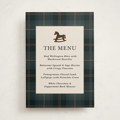 Baby Shower Menu Signs