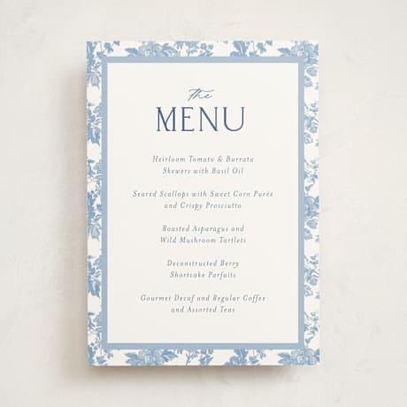 Baby Shower Menu Signs