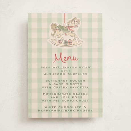 Baby Shower Menu Signs