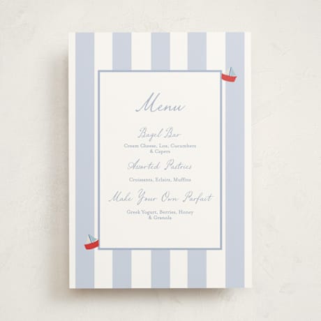 Baby Shower Menu Signs