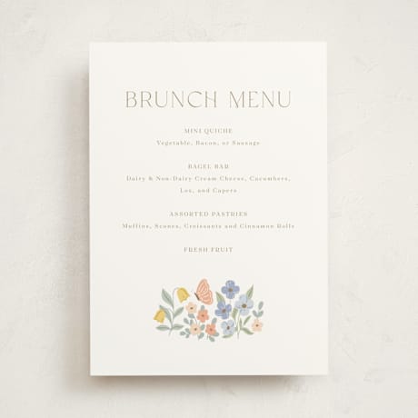 Baby Shower Menu Signs