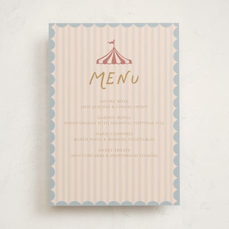 Baby Shower Menu Signs