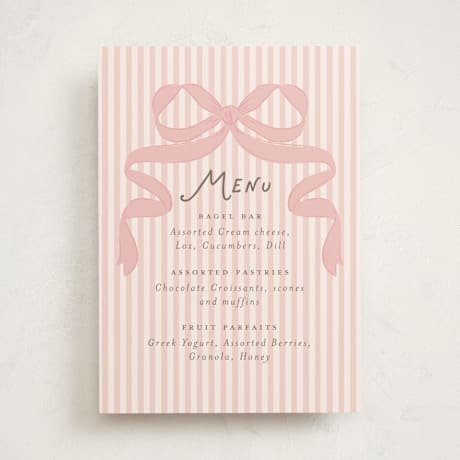 Baby Shower Menu Signs