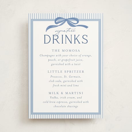 Baby Shower Bar Signs