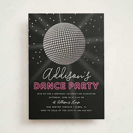 Foil-Pressed Children's Birthday Party Invitations