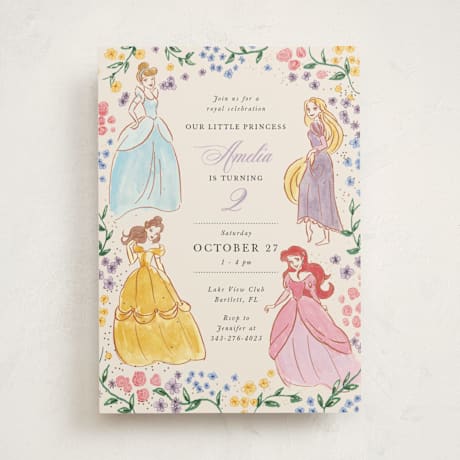 Foil-Pressed Children's Birthday Party Invitations