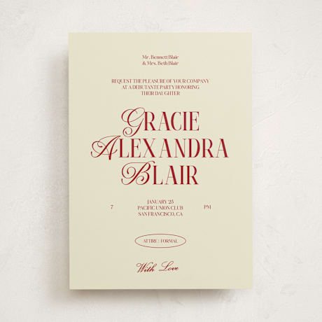 Debutante Party Invitations